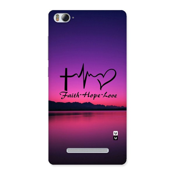 Faith Hope Love Evening Sky Back Case for Xiaomi Mi4i