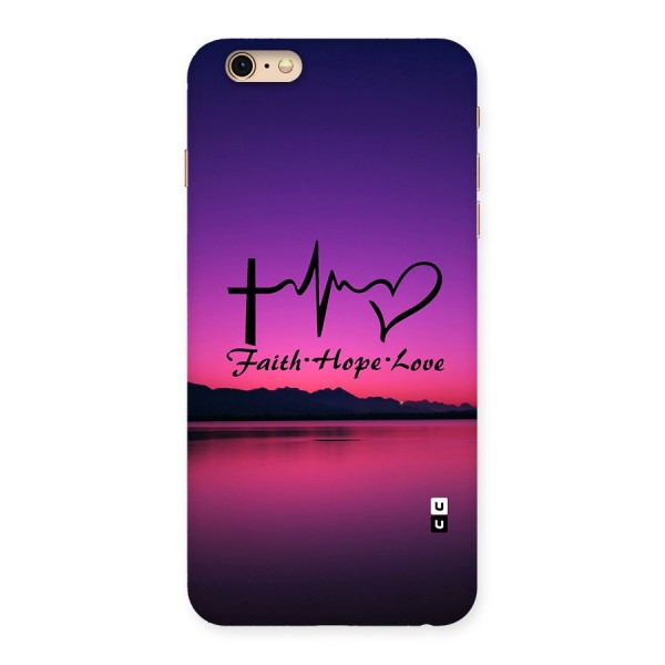 Faith Hope Love Evening Sky Back Case for iPhone 6 Plus 6S Plus