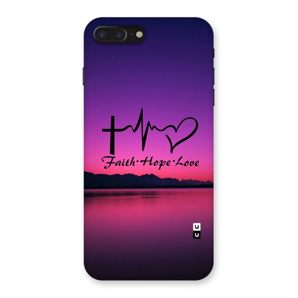 Faith Hope Love Evening Sky Back Case for iPhone 7 Plus