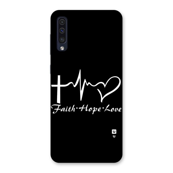 Faith Hope Love Heart Sign Back Case for Galaxy A50