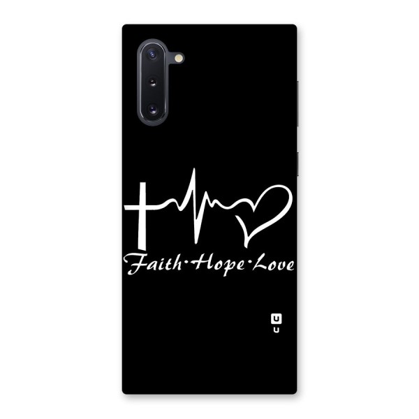 Faith Hope Love Heart Sign Back Case for Galaxy Note 10