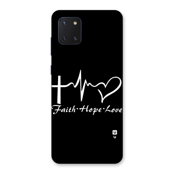 Faith Hope Love Heart Sign Back Case for Galaxy Note 10 Lite