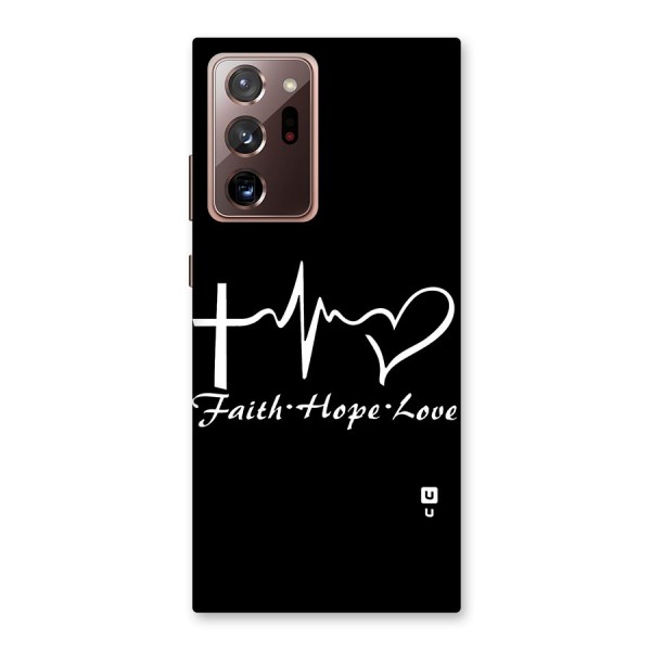 Faith Hope Love Heart Sign Back Case for Galaxy Note 20 Ultra