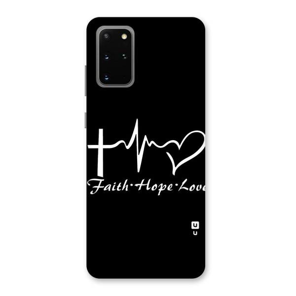 Faith Hope Love Heart Sign Back Case for Galaxy S20 Plus
