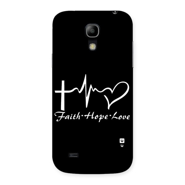 Faith Hope Love Heart Sign Back Case for Galaxy S4 Mini