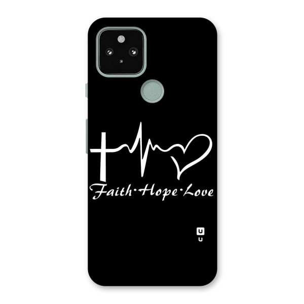 Faith Hope Love Heart Sign Back Case for Google Pixel 5