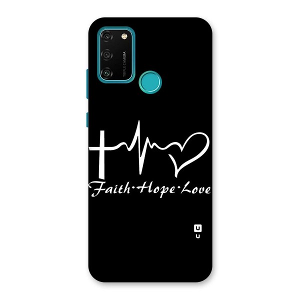 Faith Hope Love Heart Sign Back Case for Honor 9A