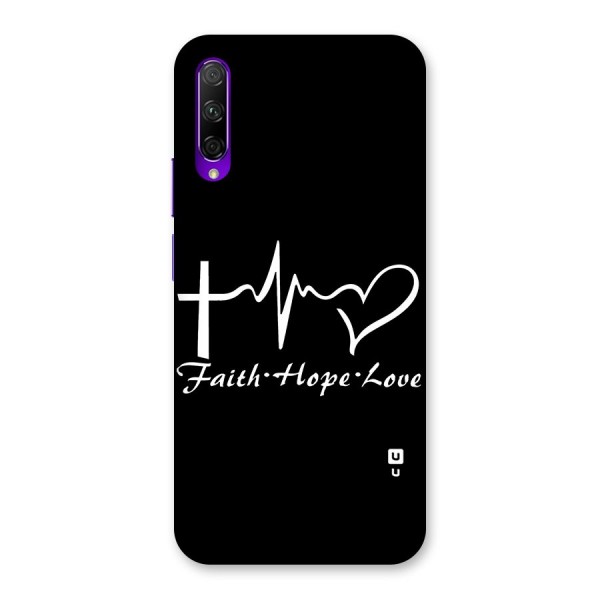 Faith Hope Love Heart Sign Back Case for Honor 9X Pro