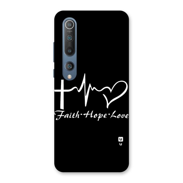 Faith Hope Love Heart Sign Back Case for Mi 10