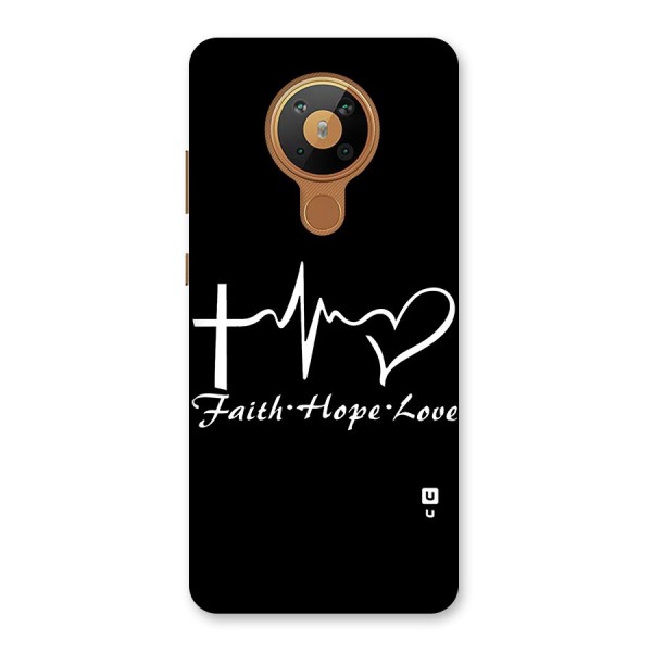 Faith Hope Love Heart Sign Back Case for Nokia 5.3