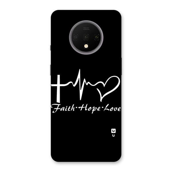 Faith Hope Love Heart Sign Back Case for OnePlus 7T
