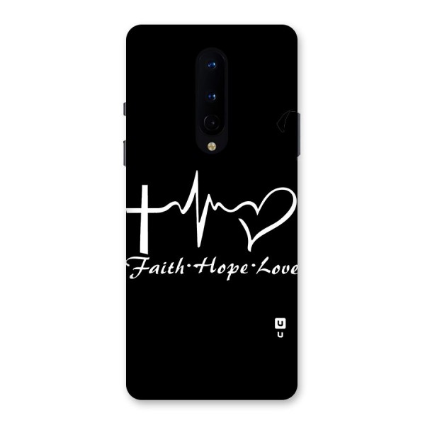 Faith Hope Love Heart Sign Back Case for OnePlus 8