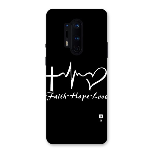Faith Hope Love Heart Sign Back Case for OnePlus 8 Pro