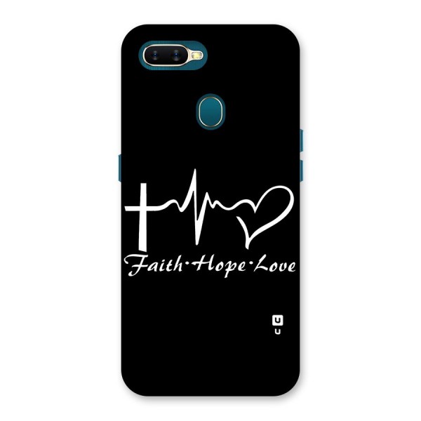 Faith Hope Love Heart Sign Back Case for Oppo A7