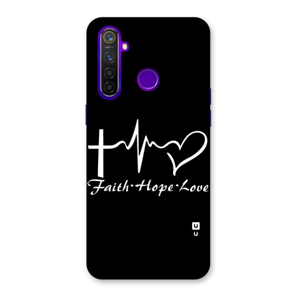 Faith Hope Love Heart Sign Back Case for Realme 5 Pro