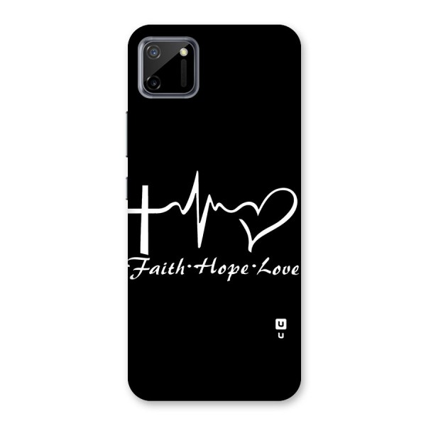 Faith Hope Love Heart Sign Back Case for Realme C11