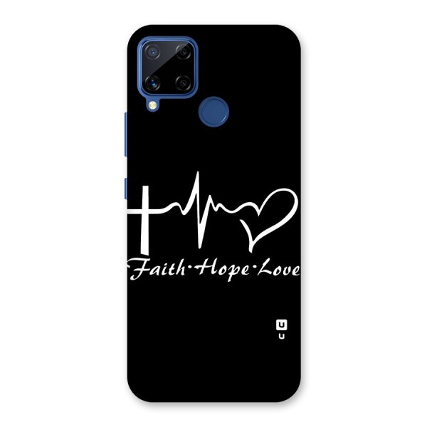 Faith Hope Love Heart Sign Back Case for Realme C12
