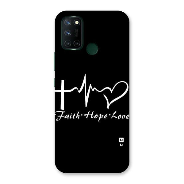 Faith Hope Love Heart Sign Back Case for Realme C17