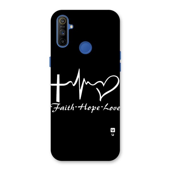 Faith Hope Love Heart Sign Back Case for Realme Narzo 10A
