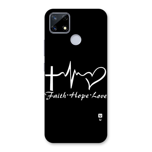 Faith Hope Love Heart Sign Back Case for Realme Narzo 20