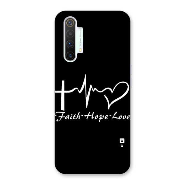 Faith Hope Love Heart Sign Back Case for Realme X3