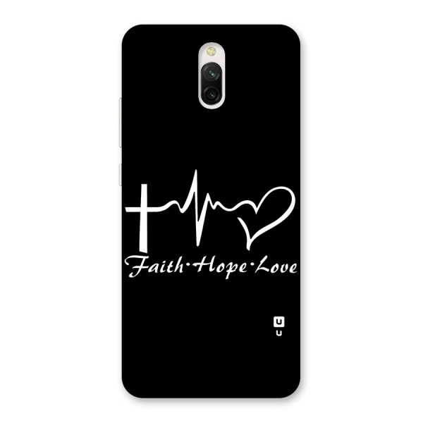 Faith Hope Love Heart Sign Back Case for Redmi 8A Dual