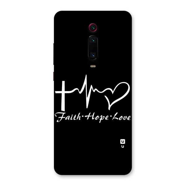 Faith Hope Love Heart Sign Back Case for Redmi K20 Pro