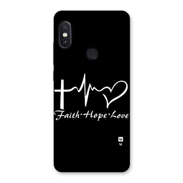 Faith Hope Love Heart Sign Back Case for Redmi Note 5 Pro