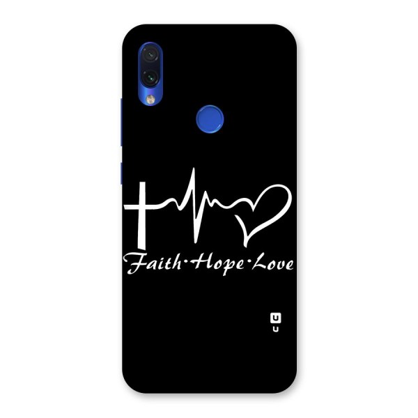 Faith Hope Love Heart Sign Back Case for Redmi Note 7