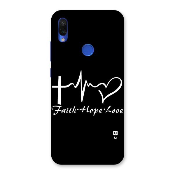 Faith Hope Love Heart Sign Back Case for Redmi Note 7S
