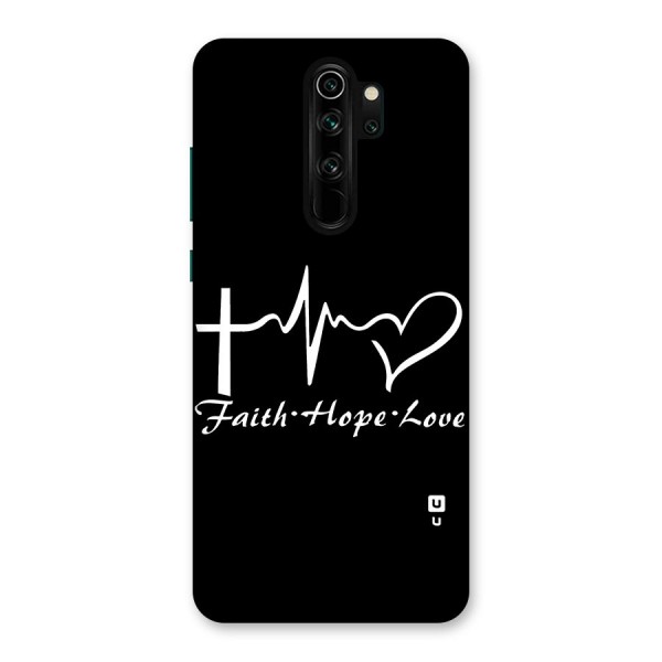 Faith Hope Love Heart Sign Back Case for Redmi Note 8 Pro