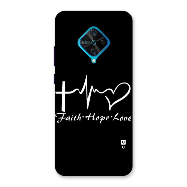 Faith Hope Love Heart Sign Back Case for Vivo S1 Pro