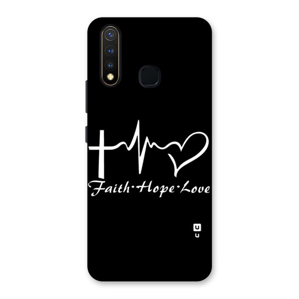 Faith Hope Love Heart Sign Back Case for Vivo U20