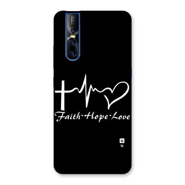 Faith Hope Love Heart Sign Back Case for Vivo V15 Pro