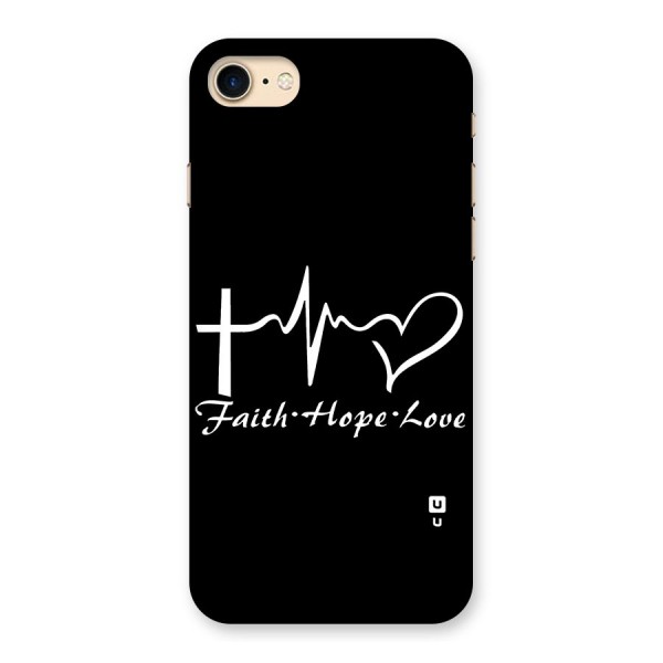Faith Hope Love Heart Sign Back Case for iPhone 7