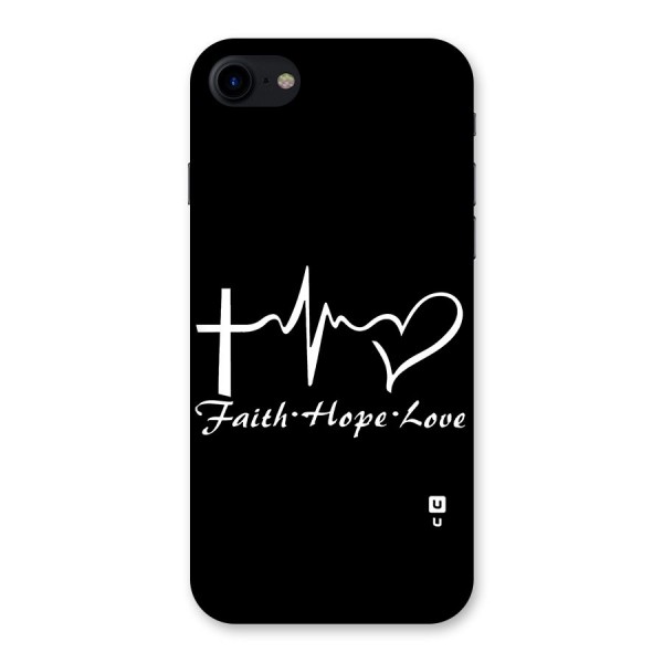 Faith Hope Love Heart Sign Back Case for iPhone SE 2020