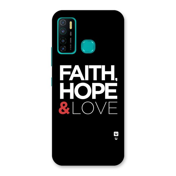 Faith Hope and Love Typography Back Case for Infinix Hot 9 Pro