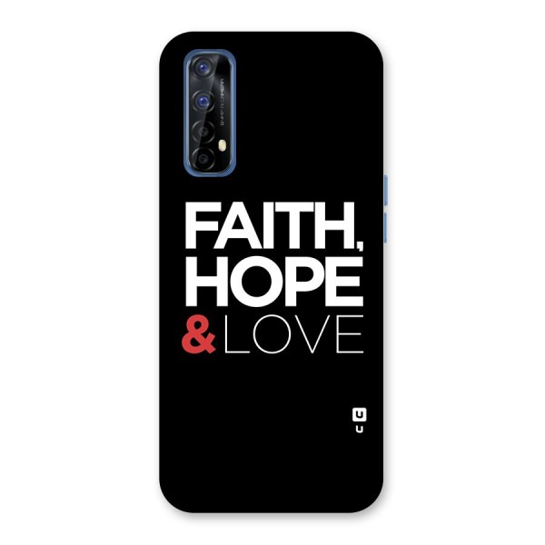 Faith Hope and Love Typography Back Case for Realme Narzo 20 Pro