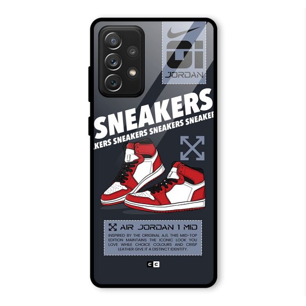 Fantastic Air Shoes Glass Back Case for Galaxy A72