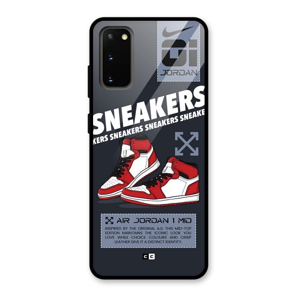 Fantastic Air Shoes Glass Back Case for Galaxy S20