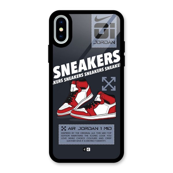Fantastic Air Shoes Glass Back Case for iPhone X