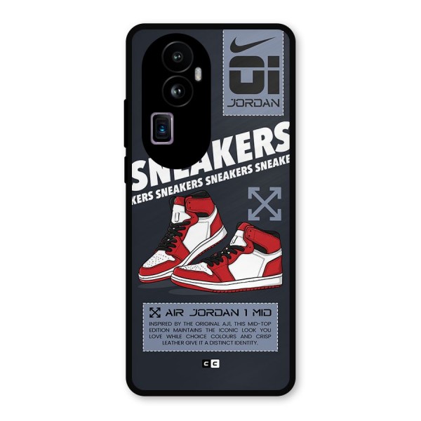 Fantastic Air Shoes Metal Back Case for Oppo Reno10 Pro Plus