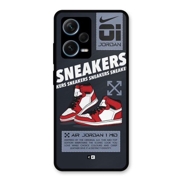 Fantastic Air Shoes Metal Back Case for Redmi Note 12 Pro Plus 5G