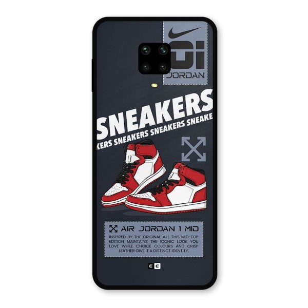 Fantastic Air Shoes Metal Back Case for Redmi Note 9 Pro Max
