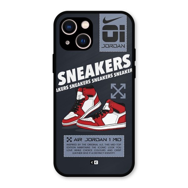 Fantastic Air Shoes Metal Back Case for iPhone 13