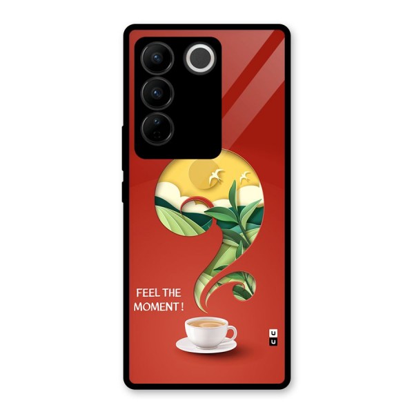 Feel The Moment Glass Back Case for Vivo V27