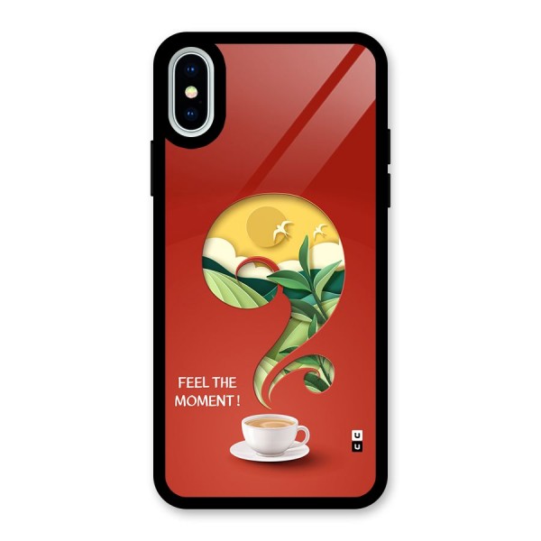 Feel The Moment Glass Back Case for iPhone XS