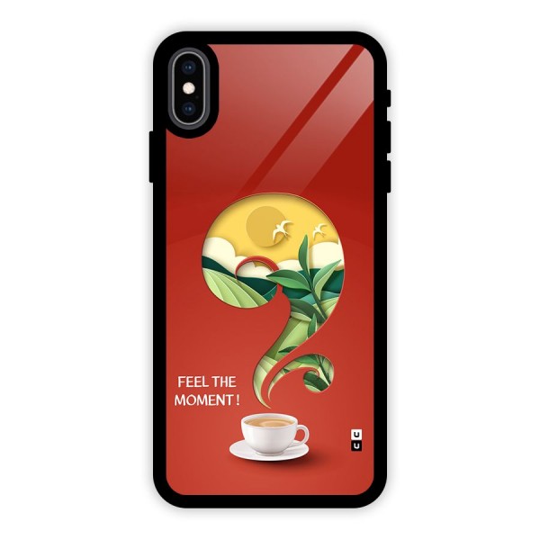 Feel The Moment Glass Back Case for iPhone XS Max