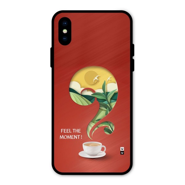Feel The Moment Metal Back Case for iPhone X