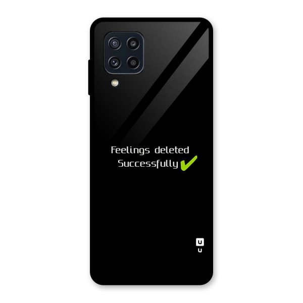 Feelings Deleted Glass Back Case for Galaxy M32